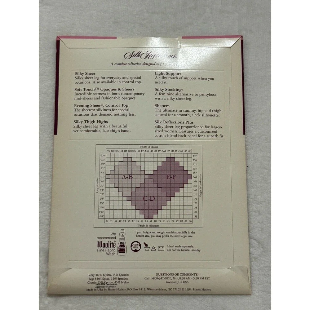 Lot Of 8 Size CD Hanes Varied Pantyhose Silk Reflection Control Top Sheer Toe